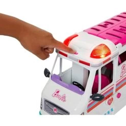 Mattel Barbie 2-in-1 Krankenwagen Spielset, Spielfahrzeug -Mattel Geschäft Mattel Barbie 2 in 1 Krankenwagen Spielset Spielfahrzeug@@1919785 3