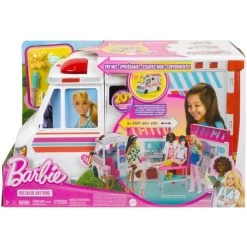Mattel Barbie 2-in-1 Krankenwagen Spielset, Spielfahrzeug -Mattel Geschäft Mattel Barbie 2 in 1 Krankenwagen Spielset Spielfahrzeug@@1919785 4
