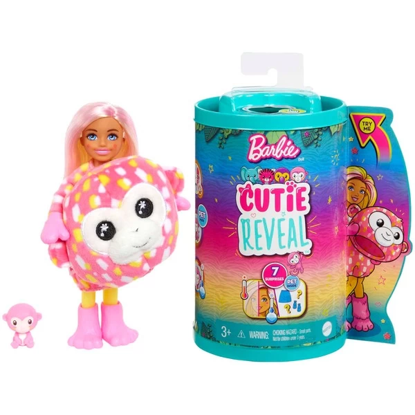 Mattel Barbie Cutie Reveal Chelsea Jungle Series - Affe, Puppe 3 Mattel Barbie Cutie Reveal Chelsea Jungle Series - Affe, Puppe