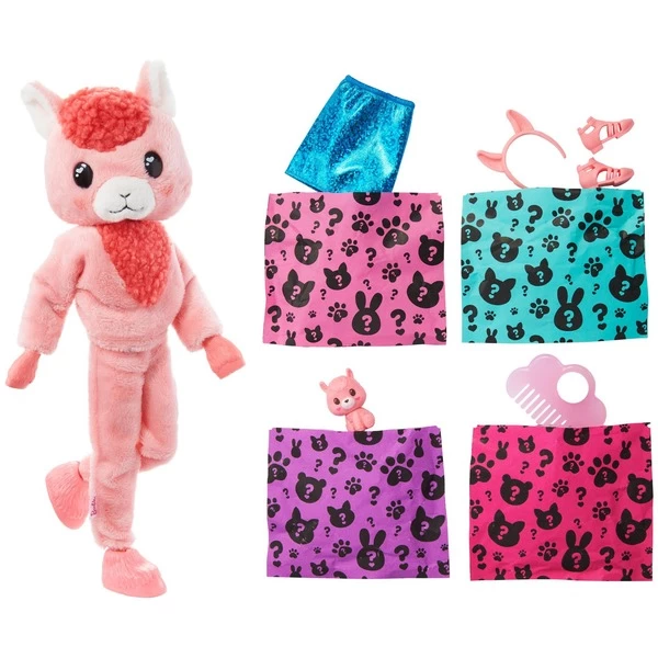 Mattel Barbie Cutie Reveal Traumland Fantasie Puppe Lama Und 10 Überraschungen – Bild 3