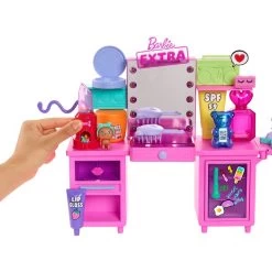 Mattel Barbie Extra Spielset Mit Puppe Und Stylingtisch -Mattel Geschäft Mattel Barbie Extra Spielset mit Puppe und Stylingtisch@@1758017 2