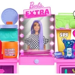 Mattel Barbie Extra Spielset Mit Puppe Und Stylingtisch -Mattel Geschäft Mattel Barbie Extra Spielset mit Puppe und Stylingtisch@@1758017 3