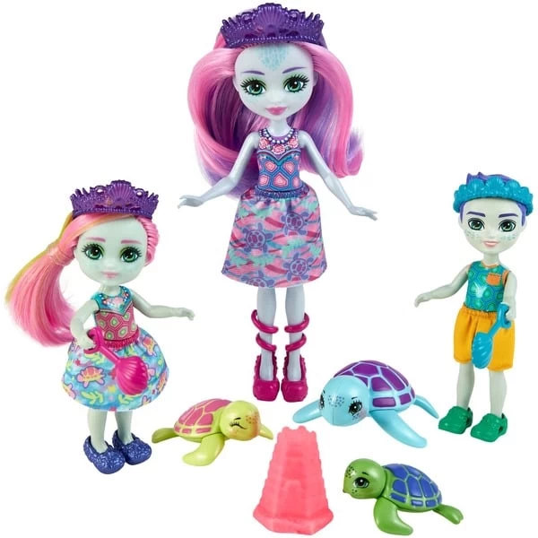 Mattel Enchantimals New Family Turtle Pack, Puppe