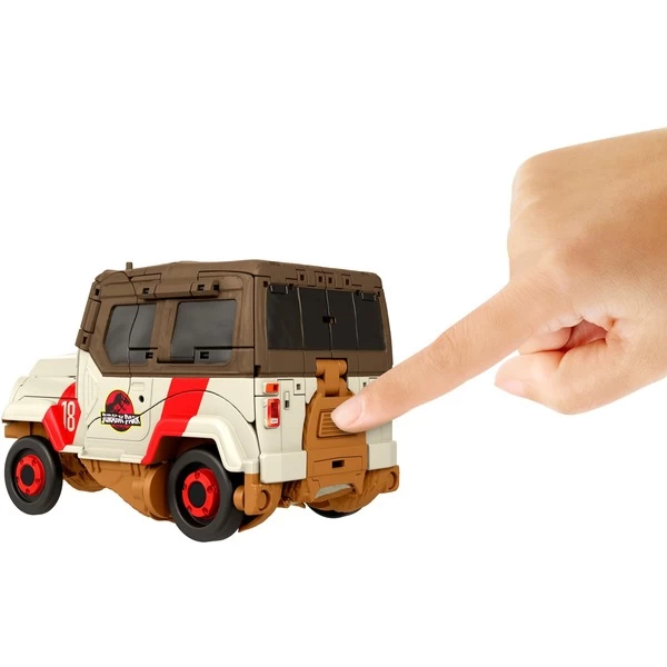 Mattel Jurassic World Fierce Changers Chase N' Roar T-Rex, Spielfigur – Bild 5