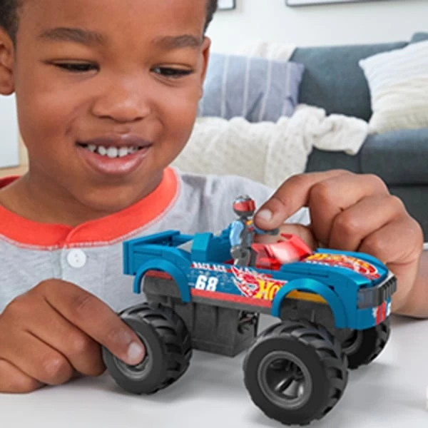 Mattel MEGA Hot Wheels Smash-und-Crash Race Ace Monster Truck, Konstruktionsspielzeug – Bild 3