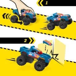 Mattel MEGA Hot Wheels Smash-und-Crash Race Ace Monster Truck, Konstruktionsspielzeug -Mattel Geschäft Mattel MEGA Hot Wheels Smash und Crash Race Ace Monster Truck Konstruktionsspielzeug@@1919349 7