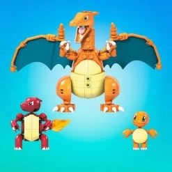 Mattel MEGA Pokémon Glumanda Evolution Set, Konstruktionsspielzeug -Mattel Geschäft Mattel MEGA Pok mon Glumanda Evolution Set Konstruktionsspielzeug@@1919451 2