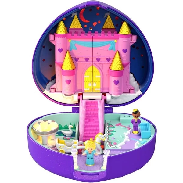 Mattel Polly Pocket Sternenlicht Schloss Schatulle, Spielfigur 5 Mattel Polly Pocket Sternenlicht Schloss Schatulle, Spielfigur – Bild 3